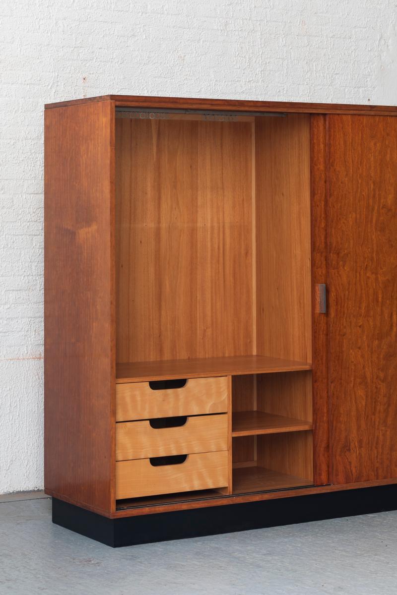 Bubinga Armoire Alfred Hendrickx pour Belform, design belge, années 1960