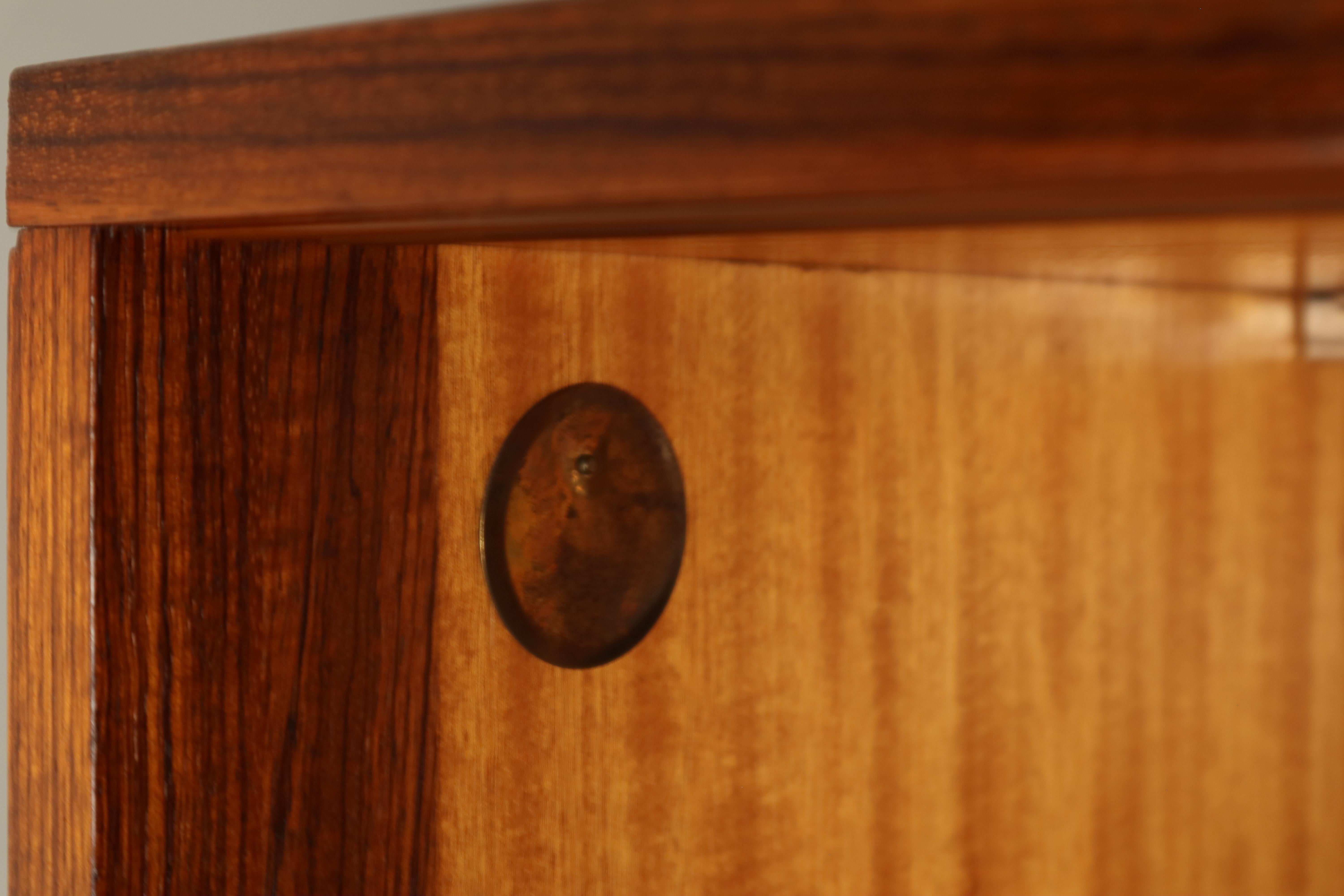 Armario Alfred Hendrickx para Belform en madera de zebrano, principios de los 60 en venta 2