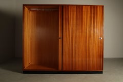 Alfred Hendrickx wardrobe for Belform in Zebranowood, early 1960s