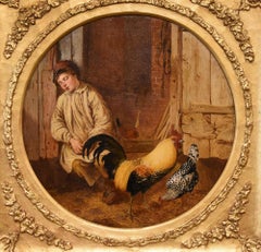 Oil Painting by Alfred Henry Green "The Midday Break"