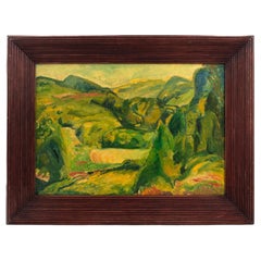 Alfred Henry Maurer, „Fauve Landscape“, Öl auf Karton