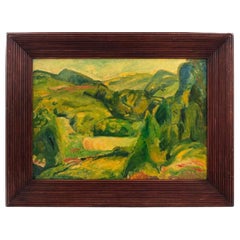 Alfred Henry Maurer "Fauve Landscape" Oil on Board