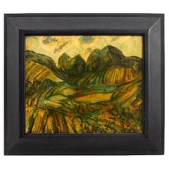 Alfred Henry Maurer, „Fauve Landscape“, Öl auf Karton
