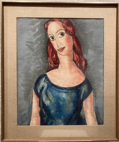 Head with Green Dress