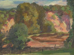 Öl, The Wye, von Henry Robinson Thornton NEAC (1863-1939), 1929