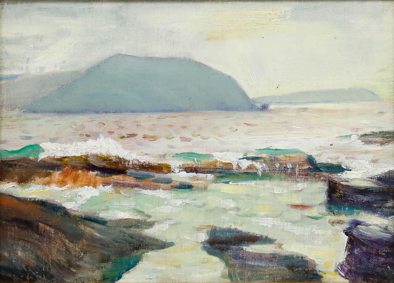 Alfred Henry Robinson Thornton NEAC (1863-1939) - Framed Oil, Near Polzeath For Sale 1
