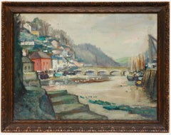 Alfred Henry Robinson Thornton NEAC (1863-1939) - Olio, Una veduta di Looe