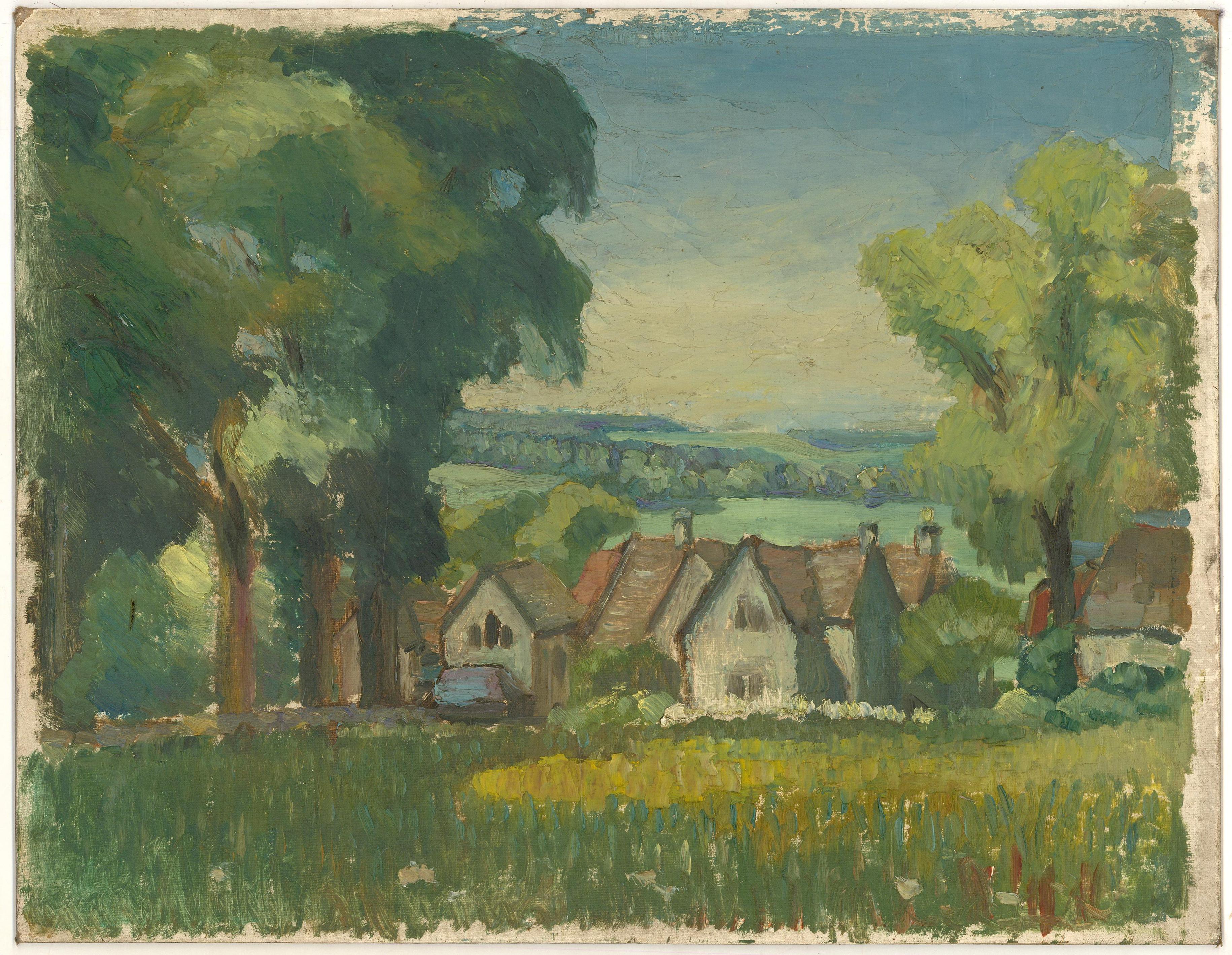 Englische Landschaft, Öl, Henry Robinson Thornton NEAC (1863-1939) – Painting von Alfred Henry Robinson Thornton NEAC