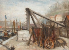 Alfred Henry Robinson Thornton NEAC (1863-1939) - Oil, The Shipyard