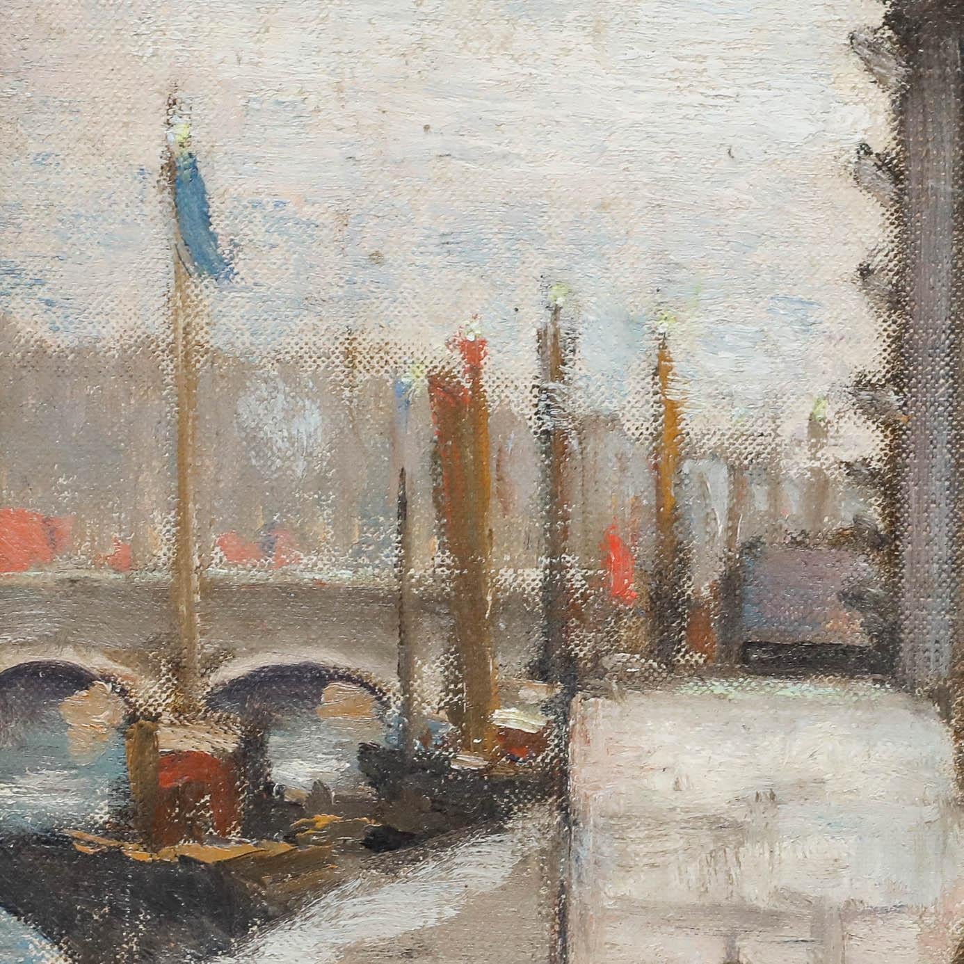 Alfred Henry Robinson Thornton NEAC (1863-1939) - Olio, Il cantiere navale in vendita 3