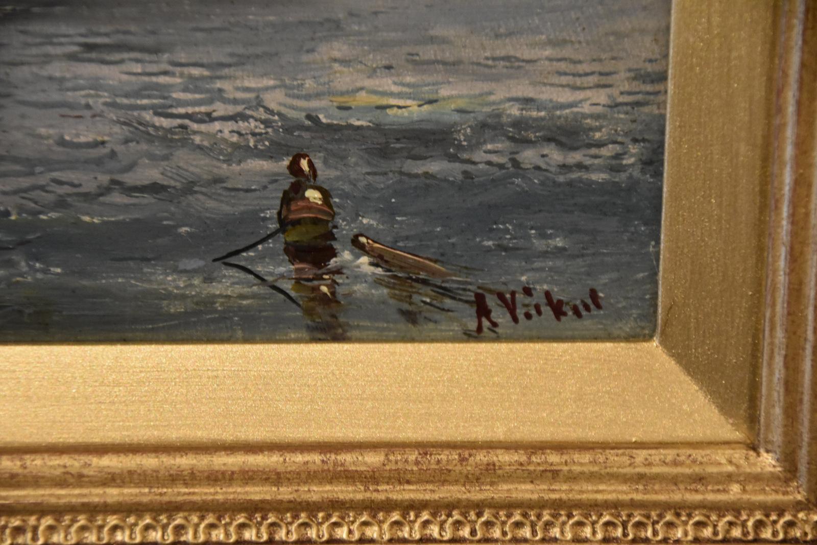 Peinture à l'huile d'Alfred Henry Vickers 