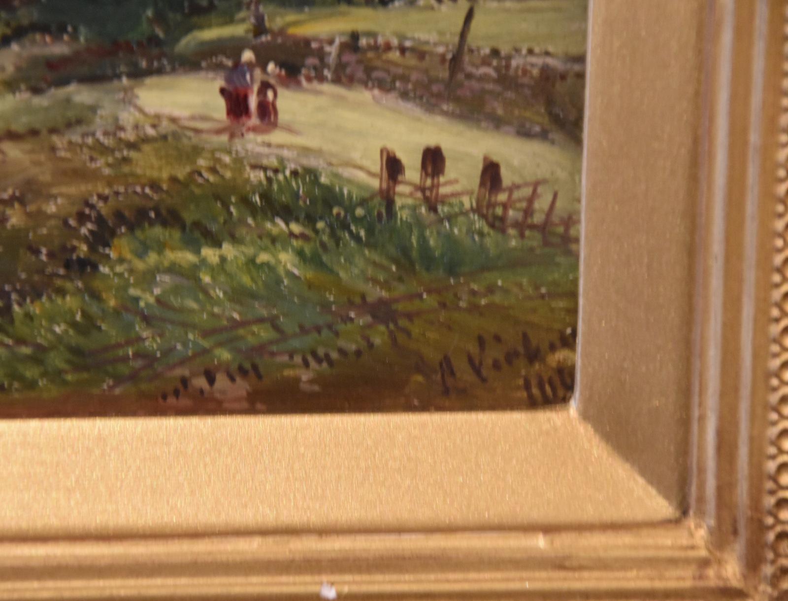 Peinture à l'huile d'Alfred Henry Vickers 