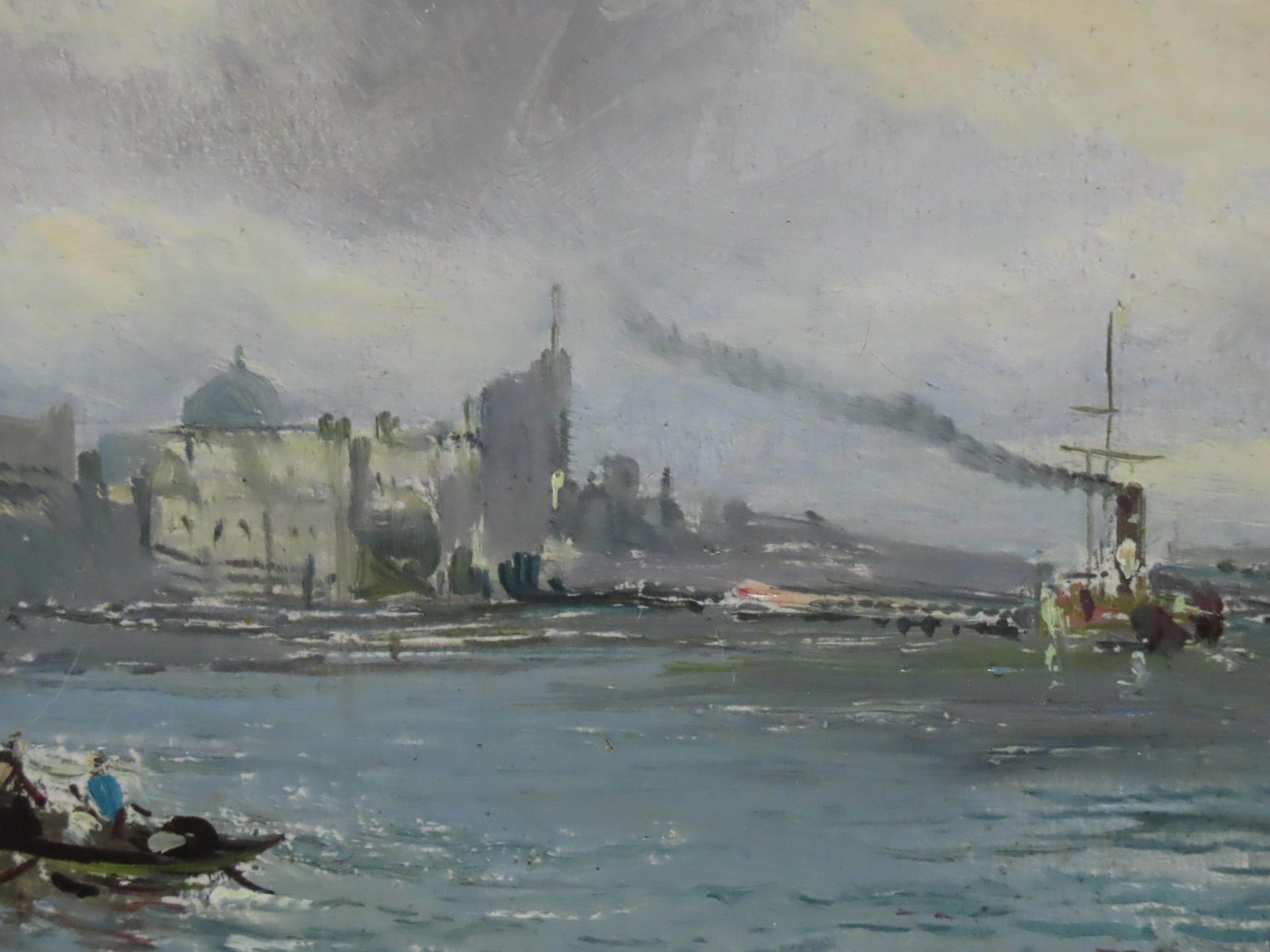 Huile sur toile d'origine, Alfred Henry Vickers. 
