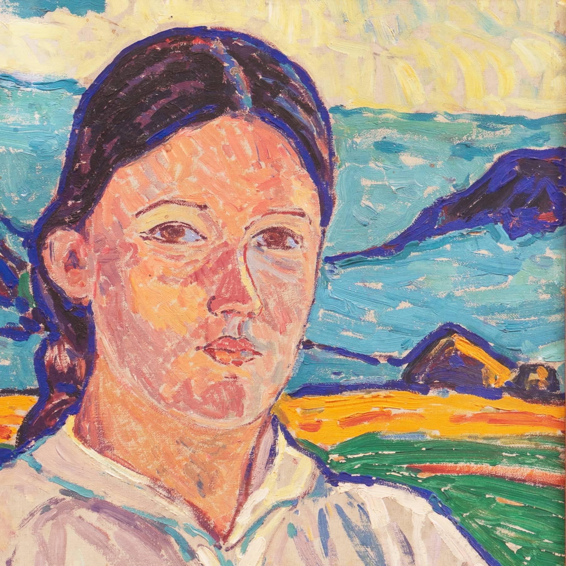 'Study of a Young Woman', Karlsruhe, Berlin, Danish Post-Impressionist, Benezit For Sale 1