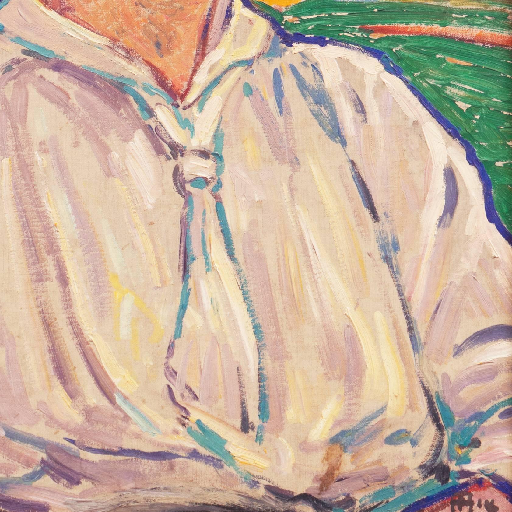 'Study of a Young Woman', Karlsruhe, Berlin, Danish Post-Impressionist, Benezit For Sale 2