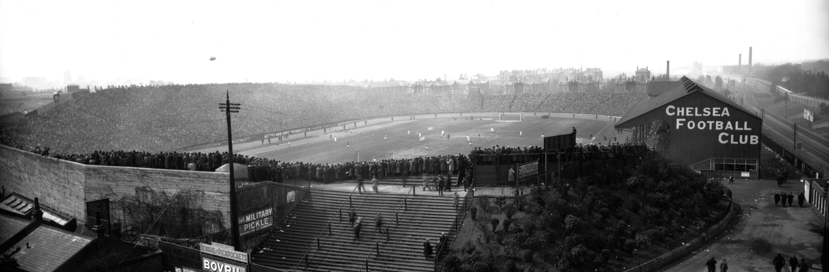 Alfred Hind Robinson Landscape Photograph - Chelsea FC Stamford Bridge (1920) - Giant Oversize Silver Gelatin Fibre Print