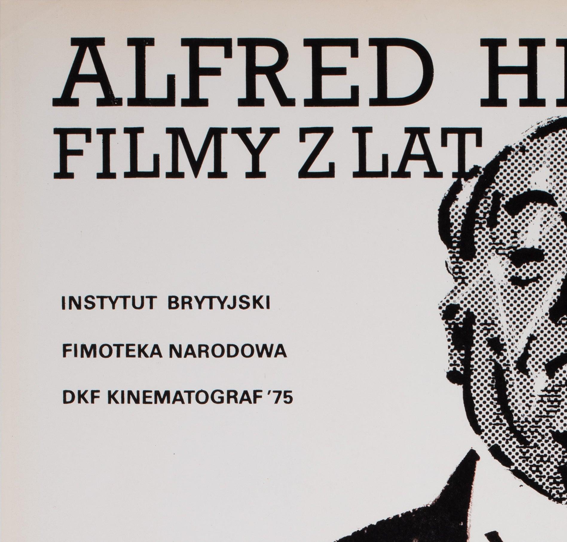 Polonais Alfred Hitchcock 1988 Film Festival Polish B1 Poster, Waldemar Swierzy en vente