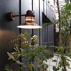 Alfred Homann & Ole V. Kjær 'Nyhavn' Copper Outdoor Sconce for Louis Poulsen