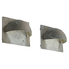 Alfred Homann, Wandleuchten, Galvanisierter Stahl, Dänemark, 1990er Jahre