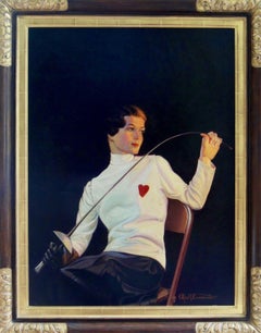 Female Fencer, Saturday Evening Post Cover
