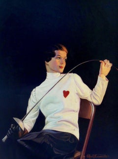 Female Fencer, Saturday Evening Post Cover