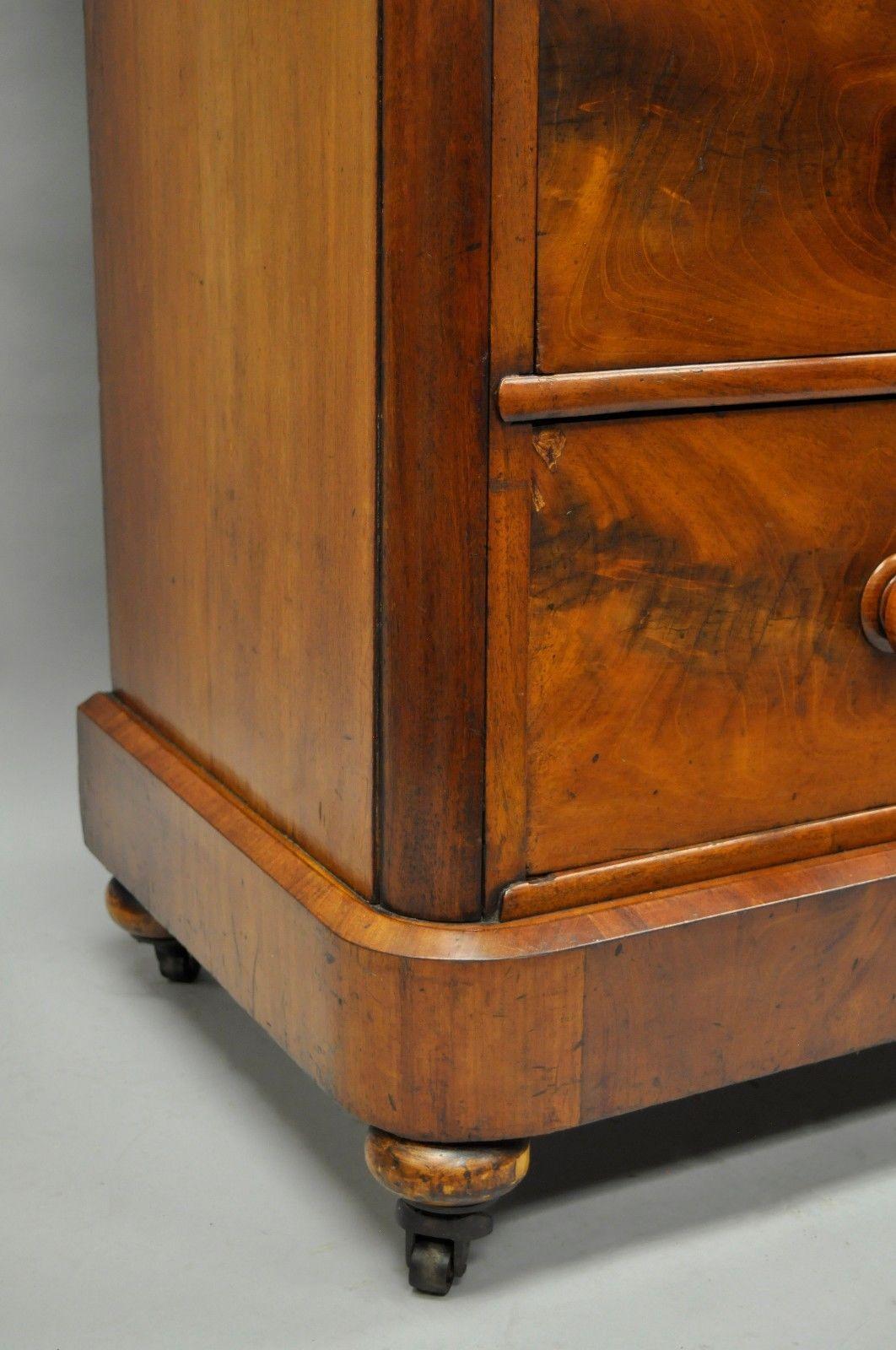 Alfred J Emery Five-Drawer English Walnut Veneer Chest Dresser Commode 3