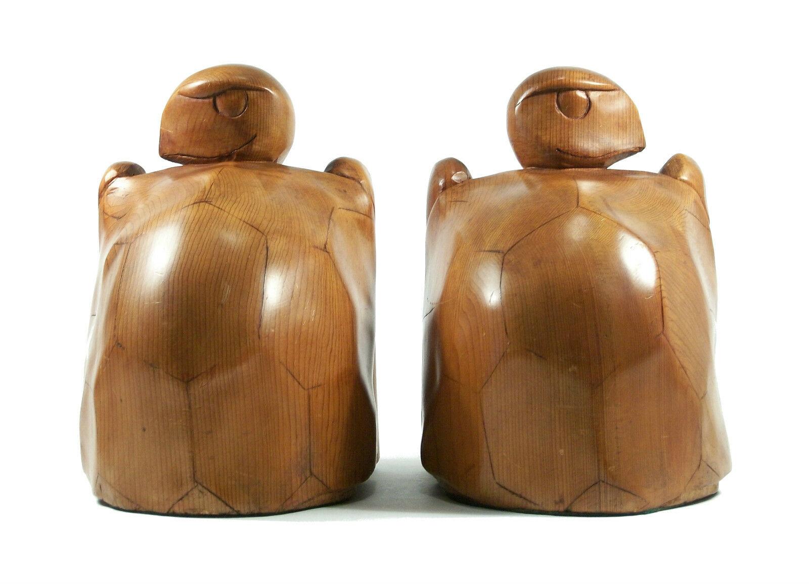 Alfred James Perry, Mid-Century Turtle Bookends, Signed & Dated, circa 1950 For Sale 4