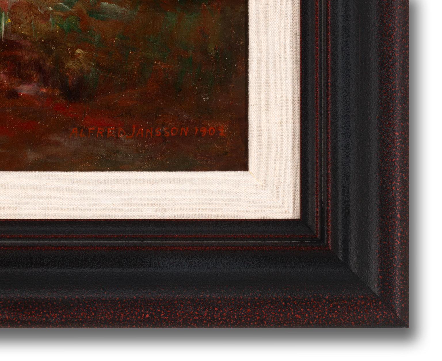 [Pittura a olio su tela di Alfred Jansson, incorniciata 6