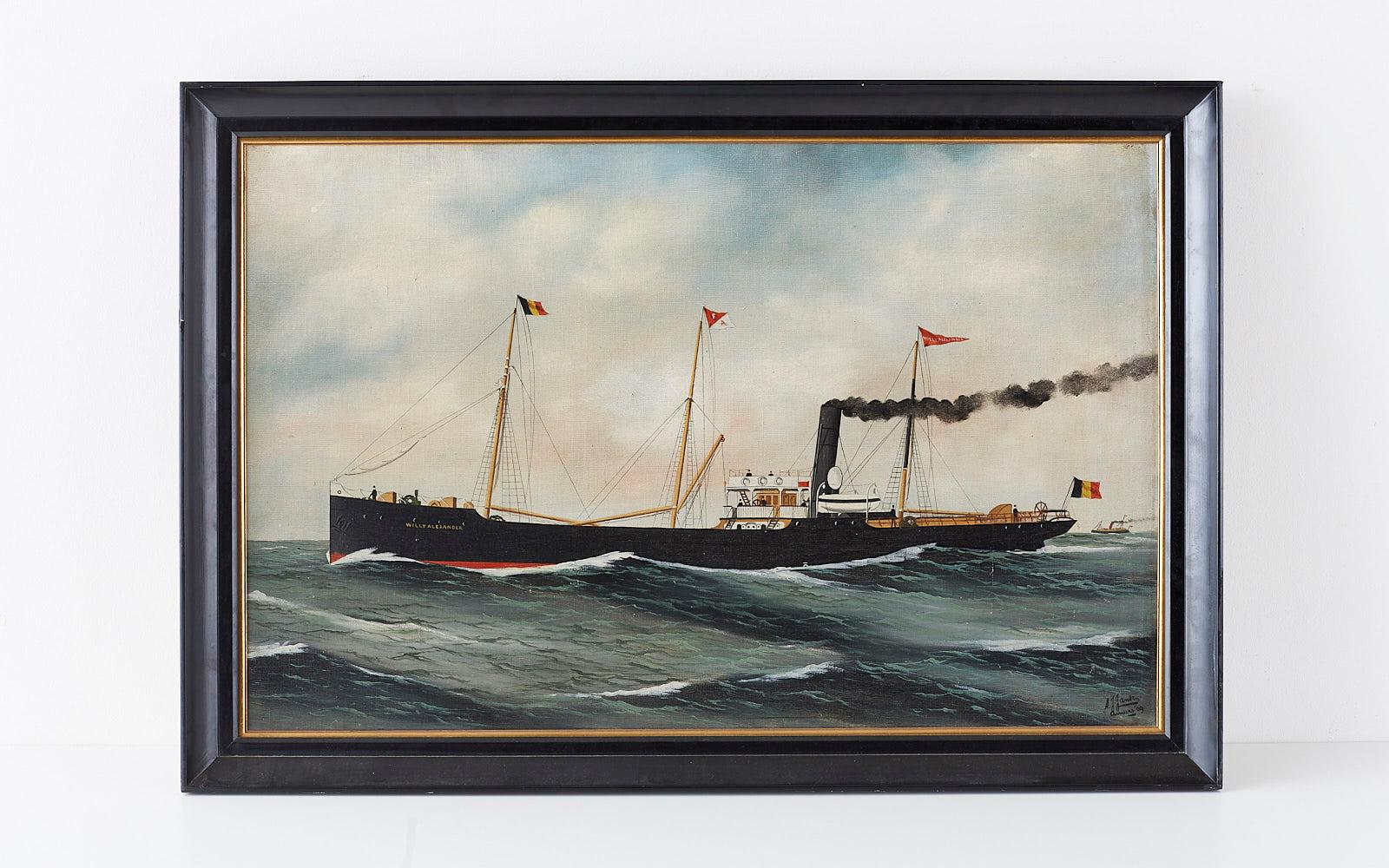 Alfred Jensen Still-Life Painting - Steamship Willy 