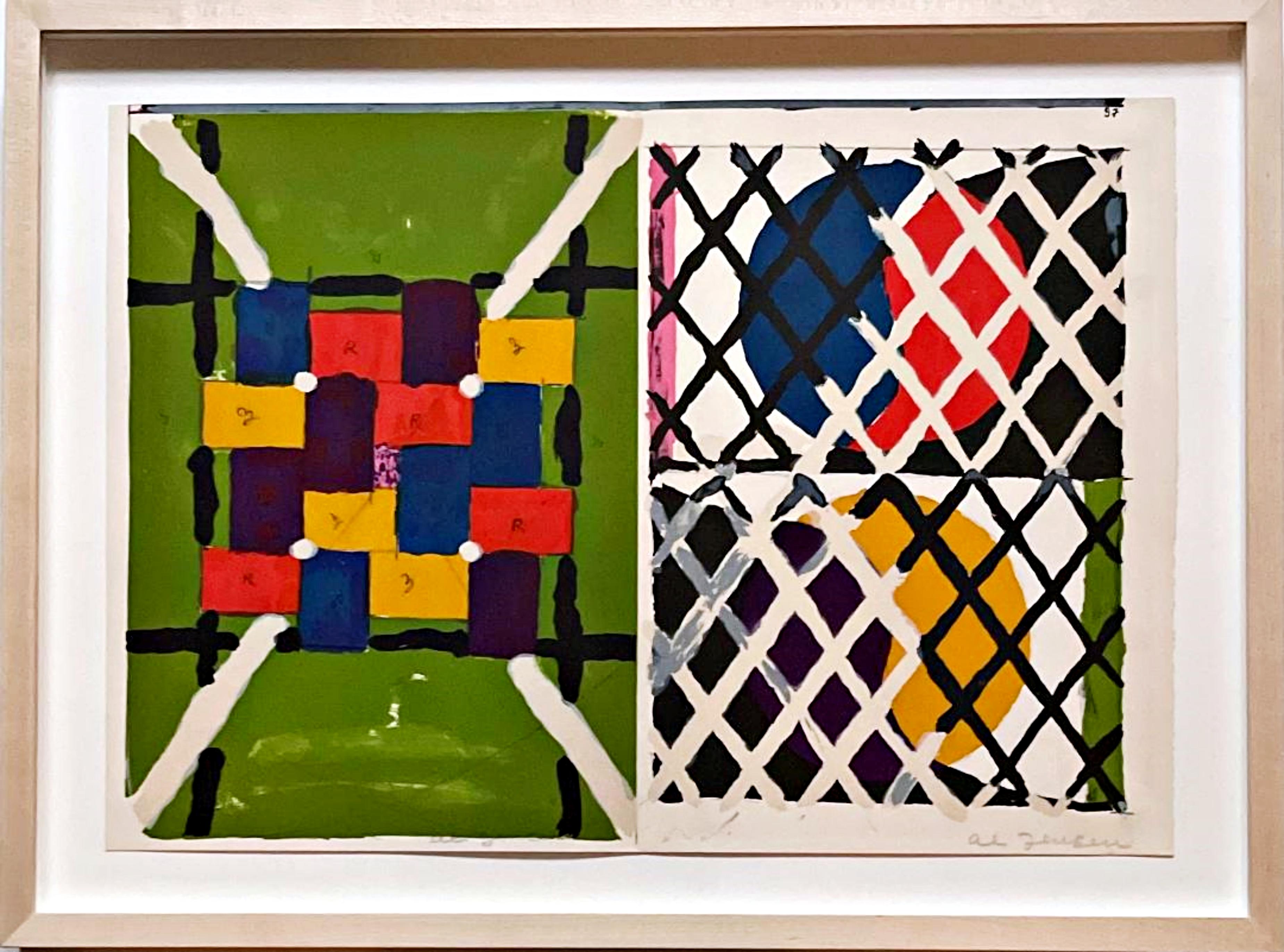 Alfred Jensen, Deluxe VIP Hand Signed Edition #85/100, 1 Cent Life, '64, Framed