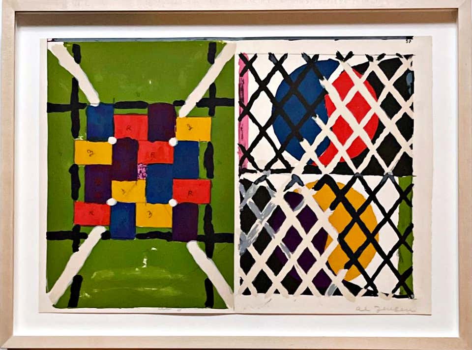 Alfred Jensen - Deluxe VIP Hand Signed Edition #85/100, 1 Cent Life, '64, Framed