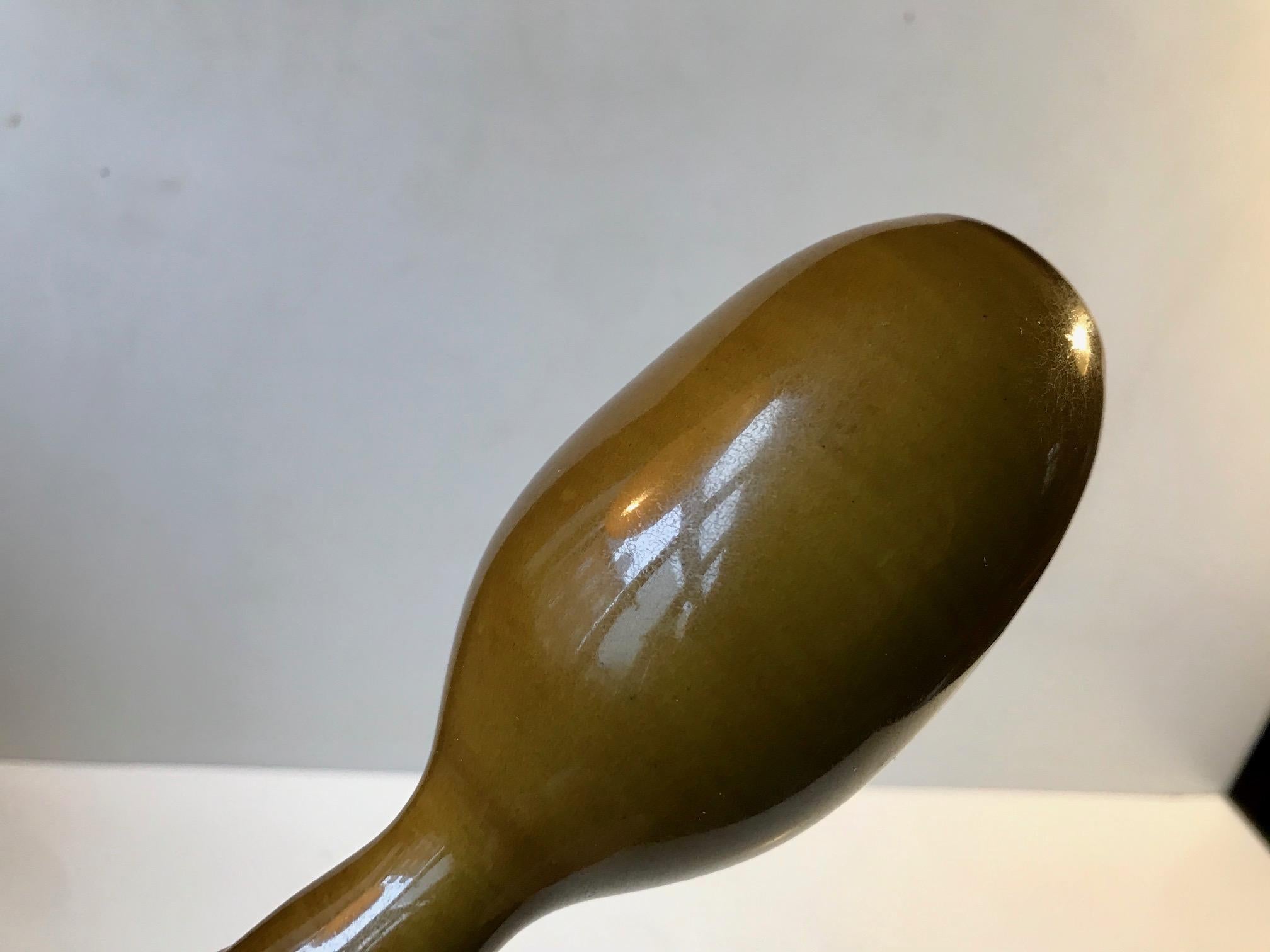 Swedish Alfred Johansson Ceramic Haresfur Vase for Höganas, 1930s For Sale