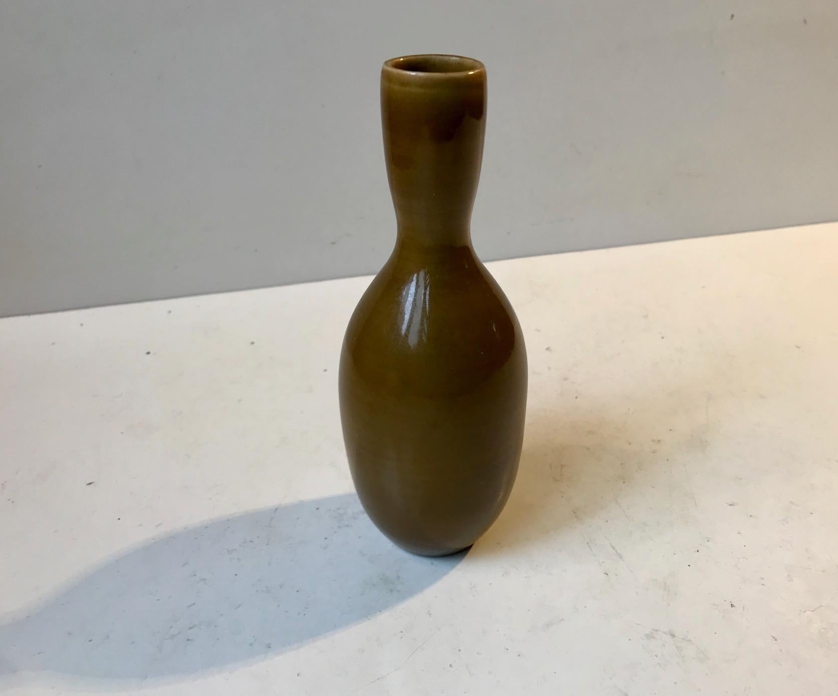 Alfred Johansson Ceramic Haresfur Vase for Höganas, 1930s For Sale 1