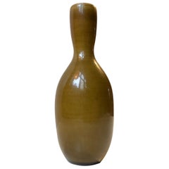 Alfred Johansson Ceramic Haresfur Vase for Höganas, 1930s