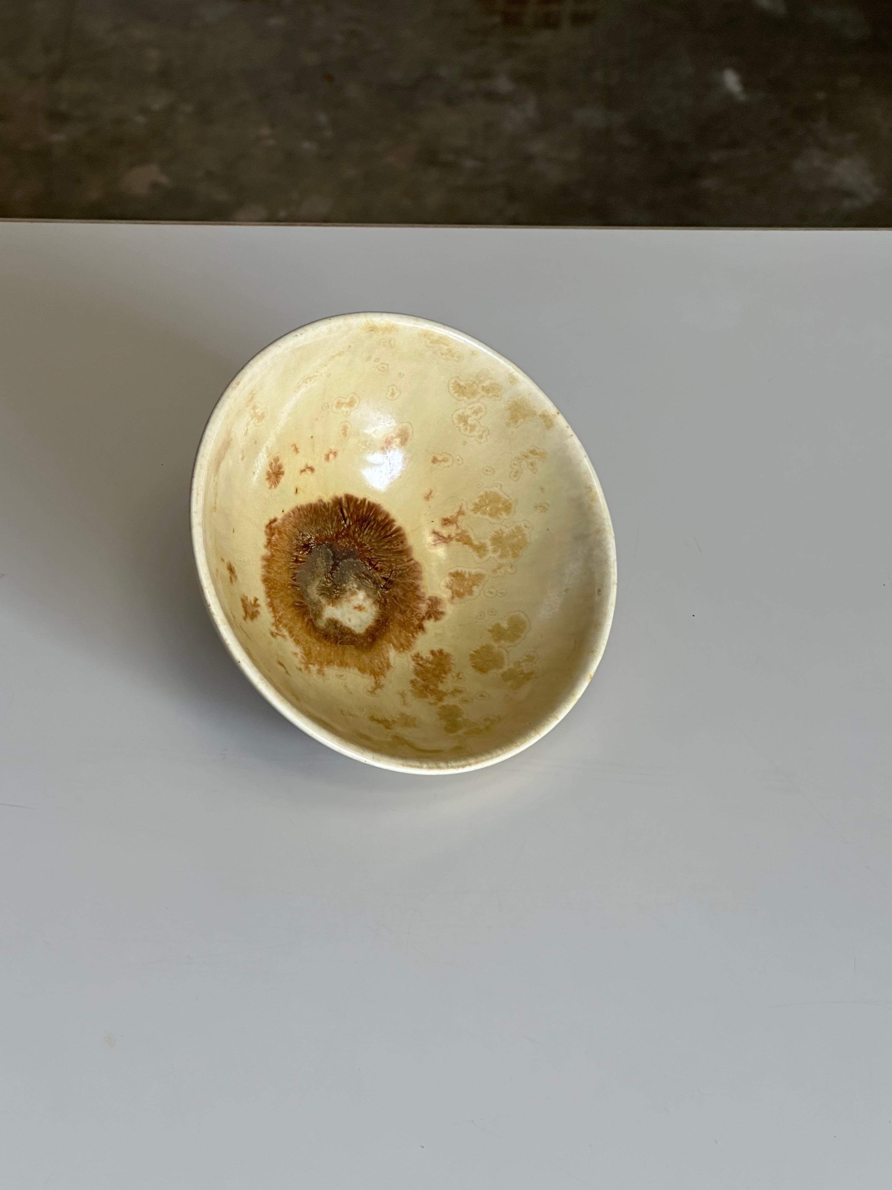 Mid-Century moderno Ciotola in terracotta Alfred Johansson per Höganäs Keramik Svezia in vendita