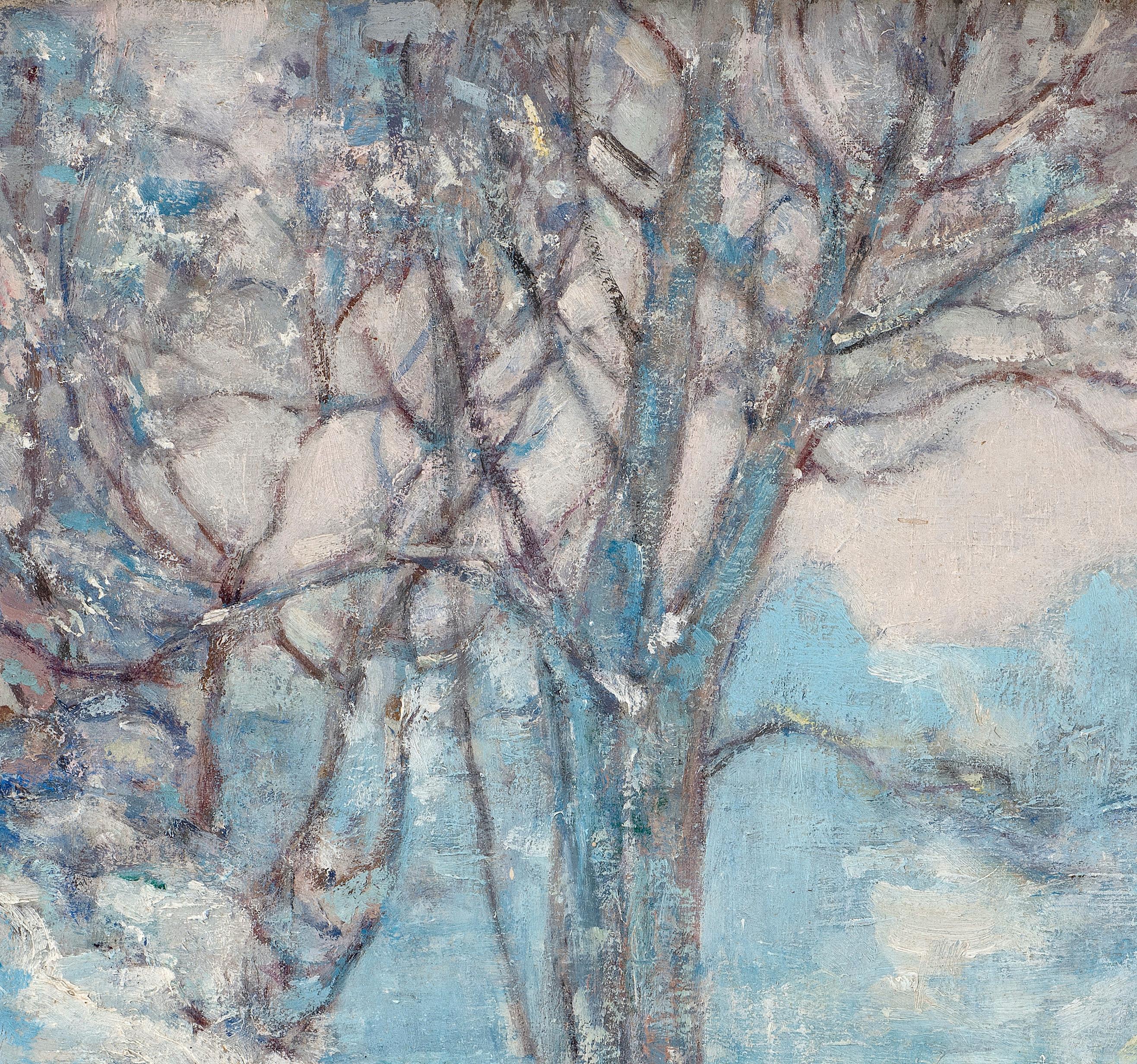 From The Studio (Snow) - Painting de Alfred John Billinghurst