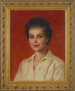 Mid Century Portrait of a San Francisco Lady by Alfred Jonniaux