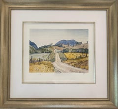 'Country Road' Limited Edition Lithograph after Watercolour Painting