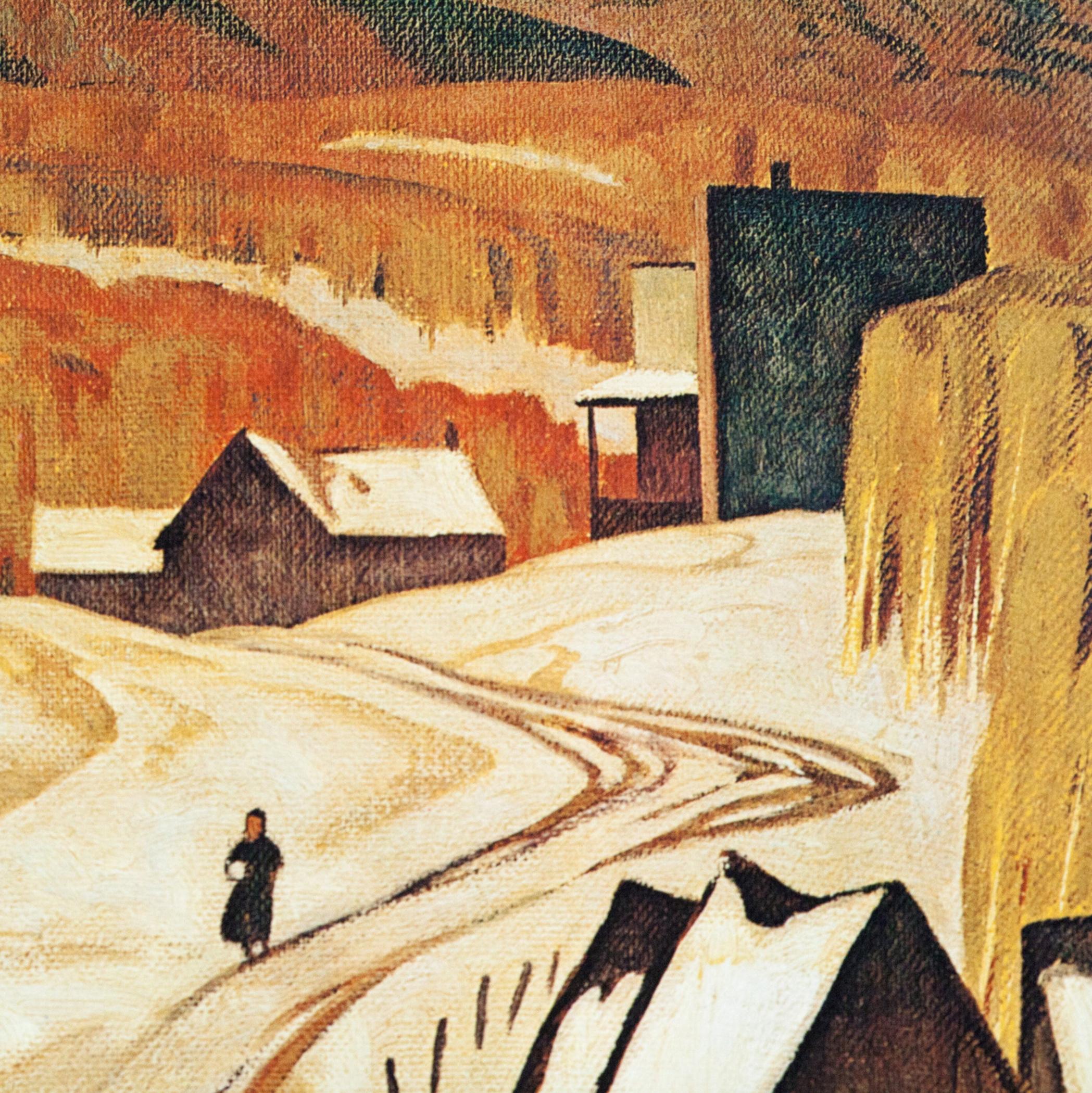 Early Snow - Post-Impressionist Print by Alfred Joseph Casson