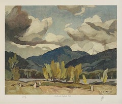 'Hills at Baptiste Lake' Limited Edition Lithograph by Group of 7 Artist