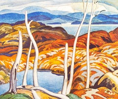 North Shore - colourful, impressionist, landscape, limited edition lithograph