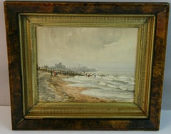 Antique Seascape Lanconshire England 1933