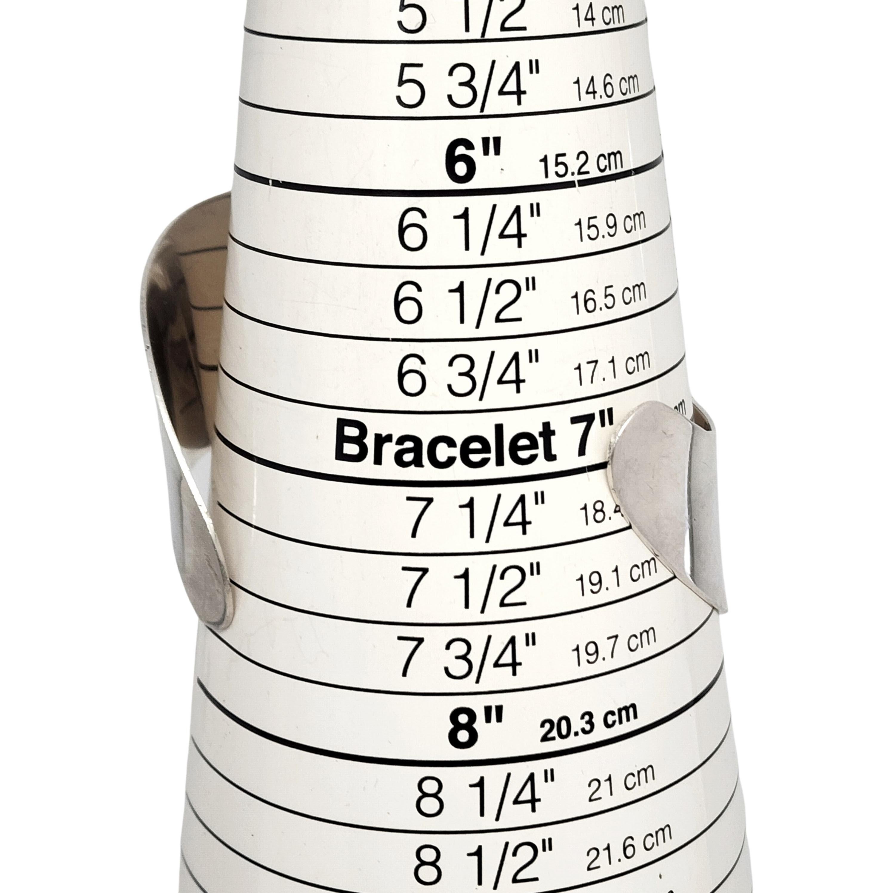 Alfred Karram Sterling Silver Modernist Cuff Bracelet #13276 For Sale 4