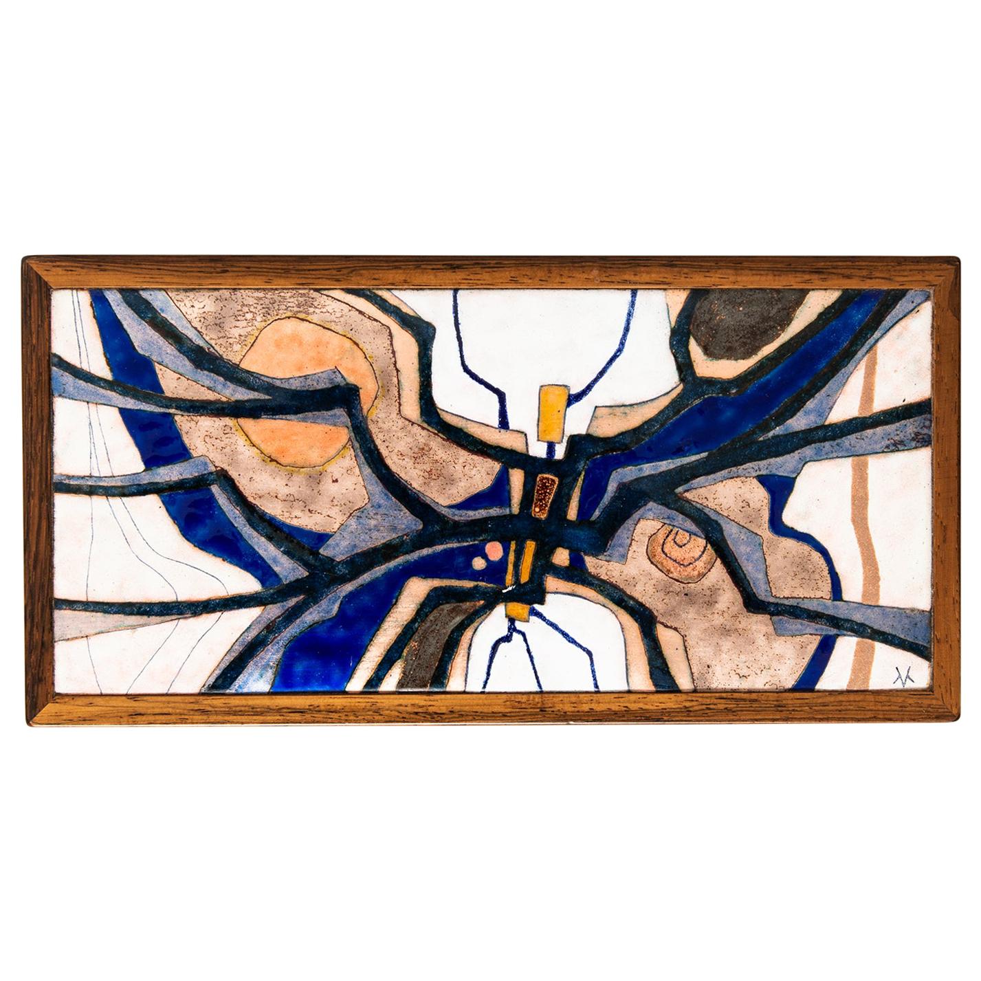 Alfred Klitgaard Box in Rosewood and Enamel by Klitgaard in Denmark