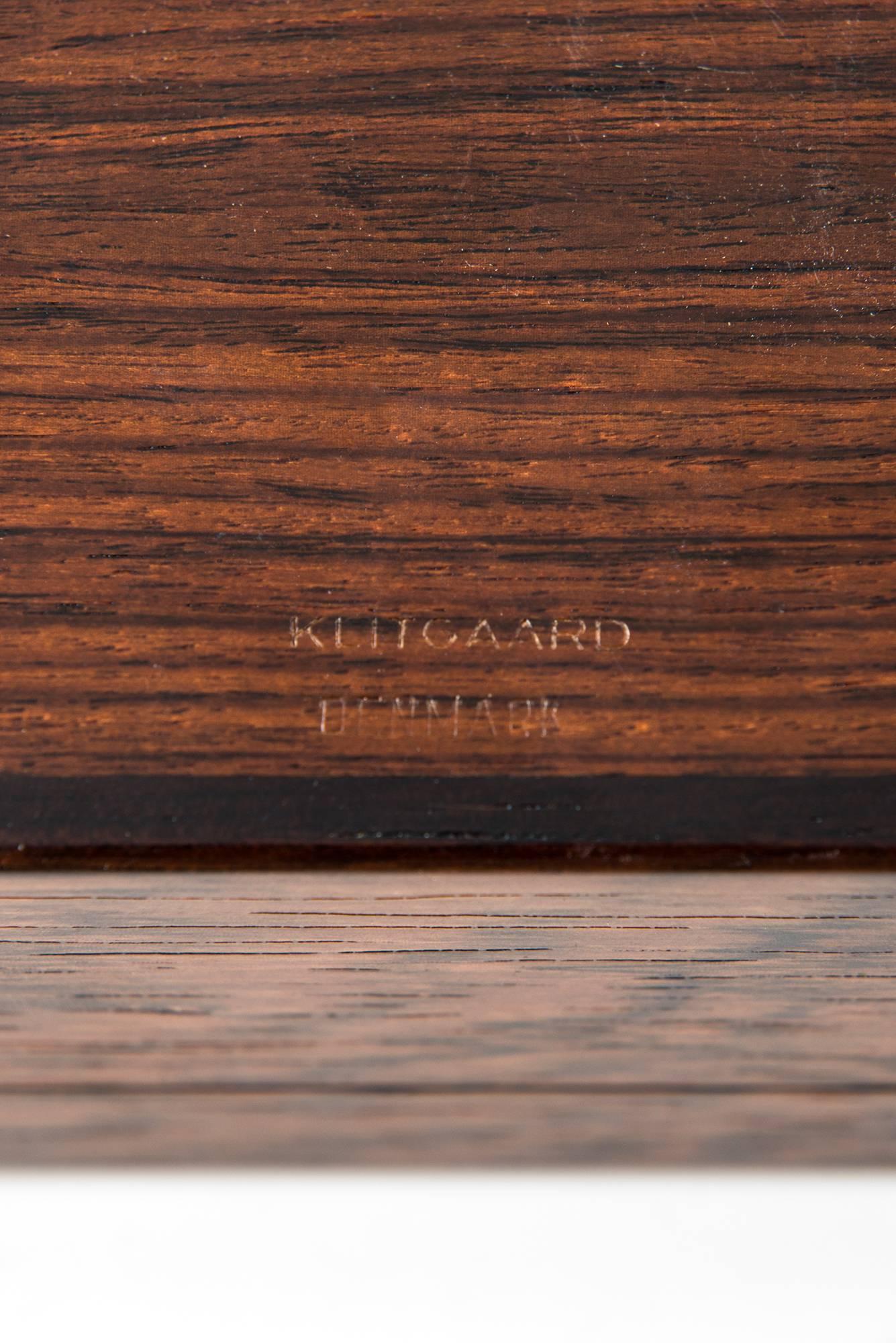 Alfred Klitgaard Handcrafted Box in Rosewood and Enamel by Alfred Klitgaard In Excellent Condition In Limhamn, Skåne län