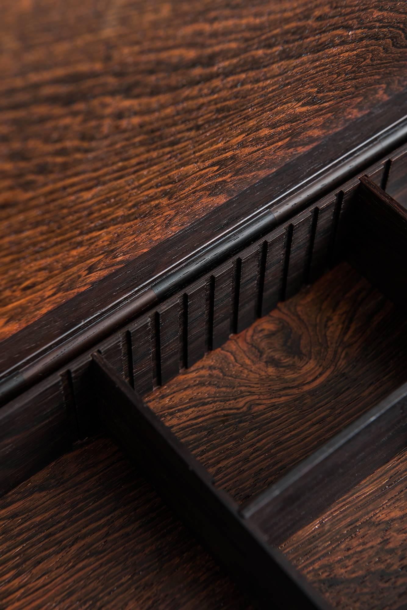 Alfred Klitgaard Handcrafted Box in Rosewood and Enamel by Alfred Klitgaard 1