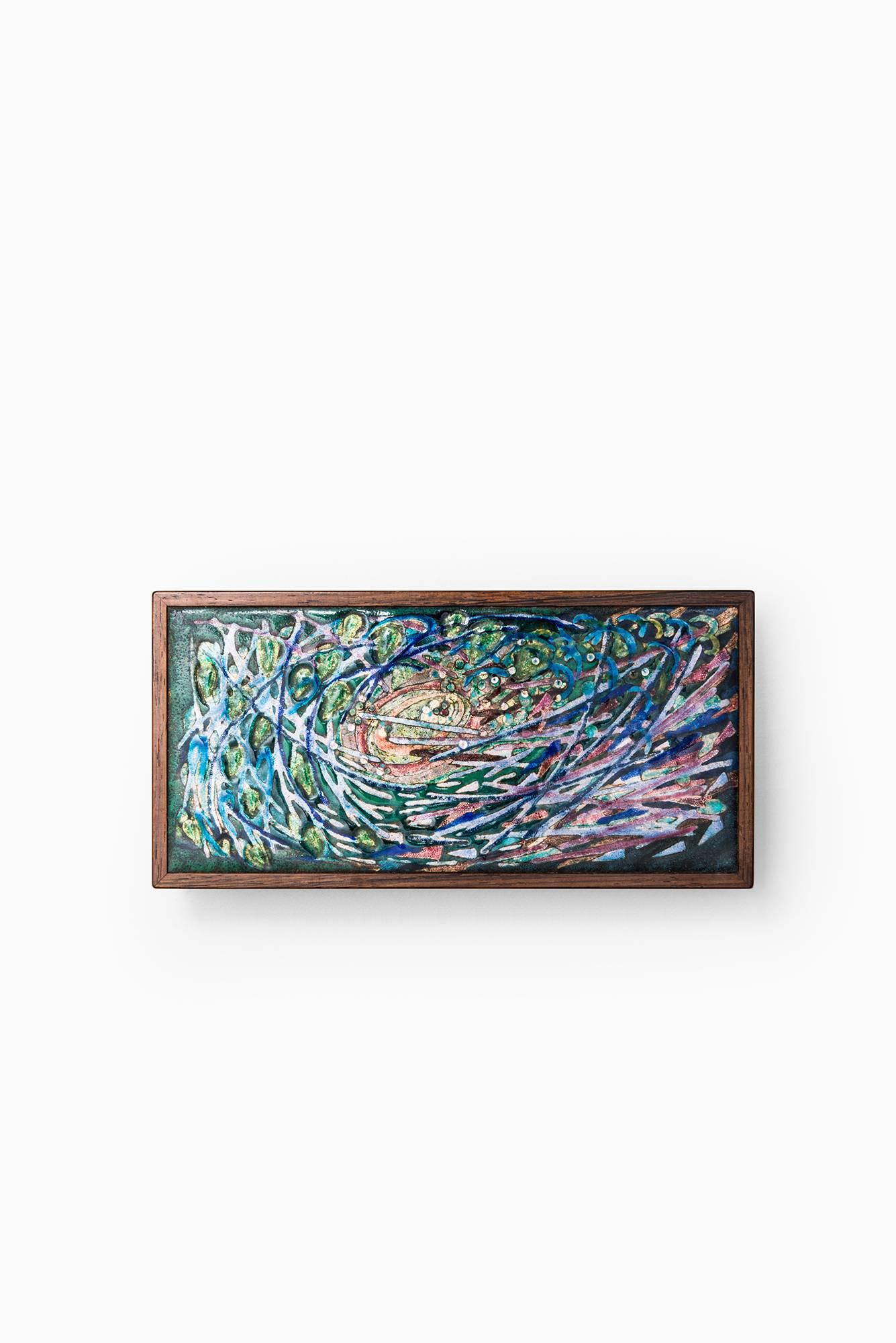 Alfred Klitgaard Handcrafted Box in Rosewood and Enamel by Alfred Klitgaard 2