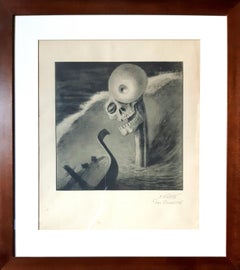 Das Grausen - Lithograph After A. Kubin - 1903