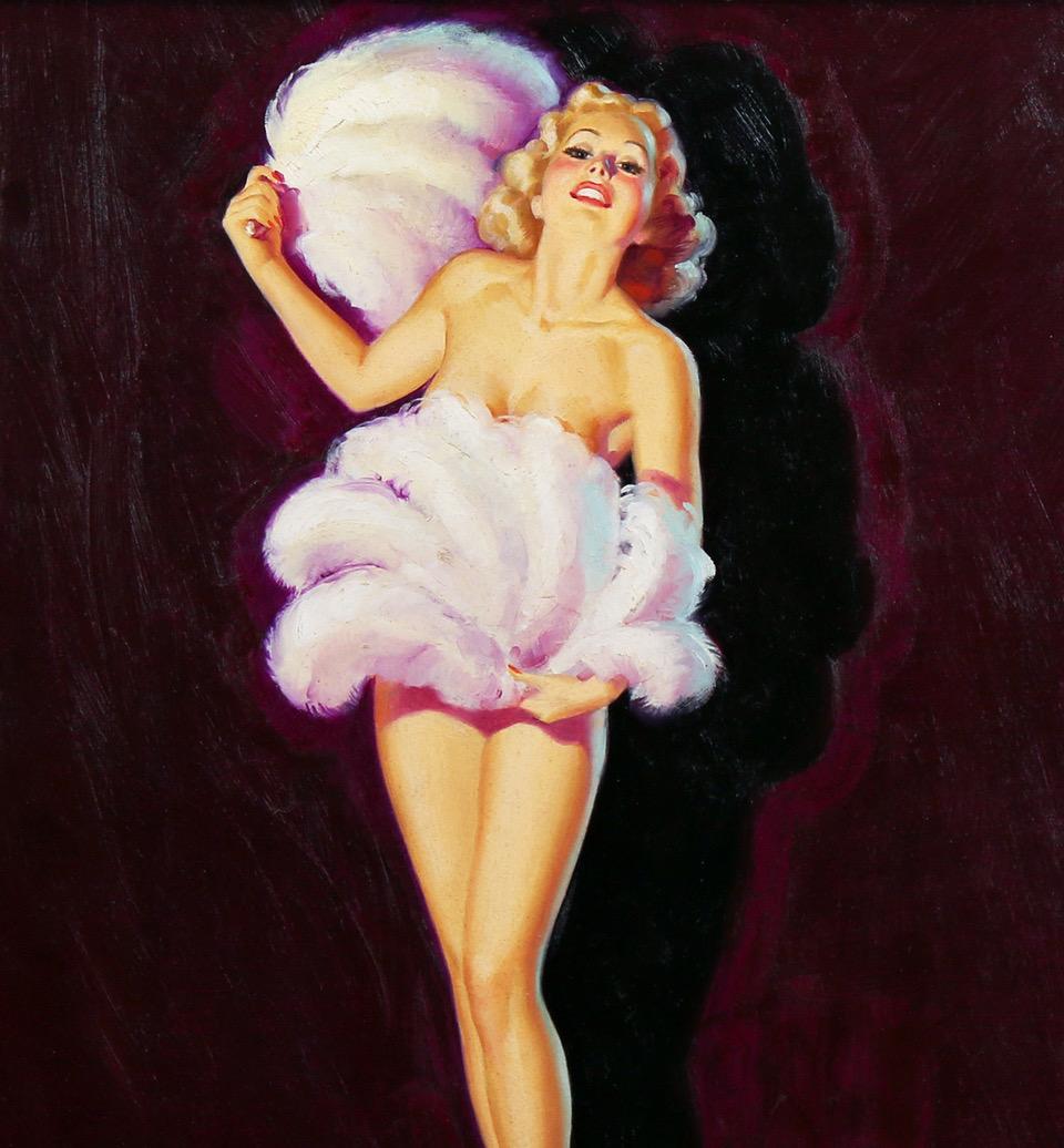 The Fan Dancer - Other Art Style Painting by Alfred Leslie Buell