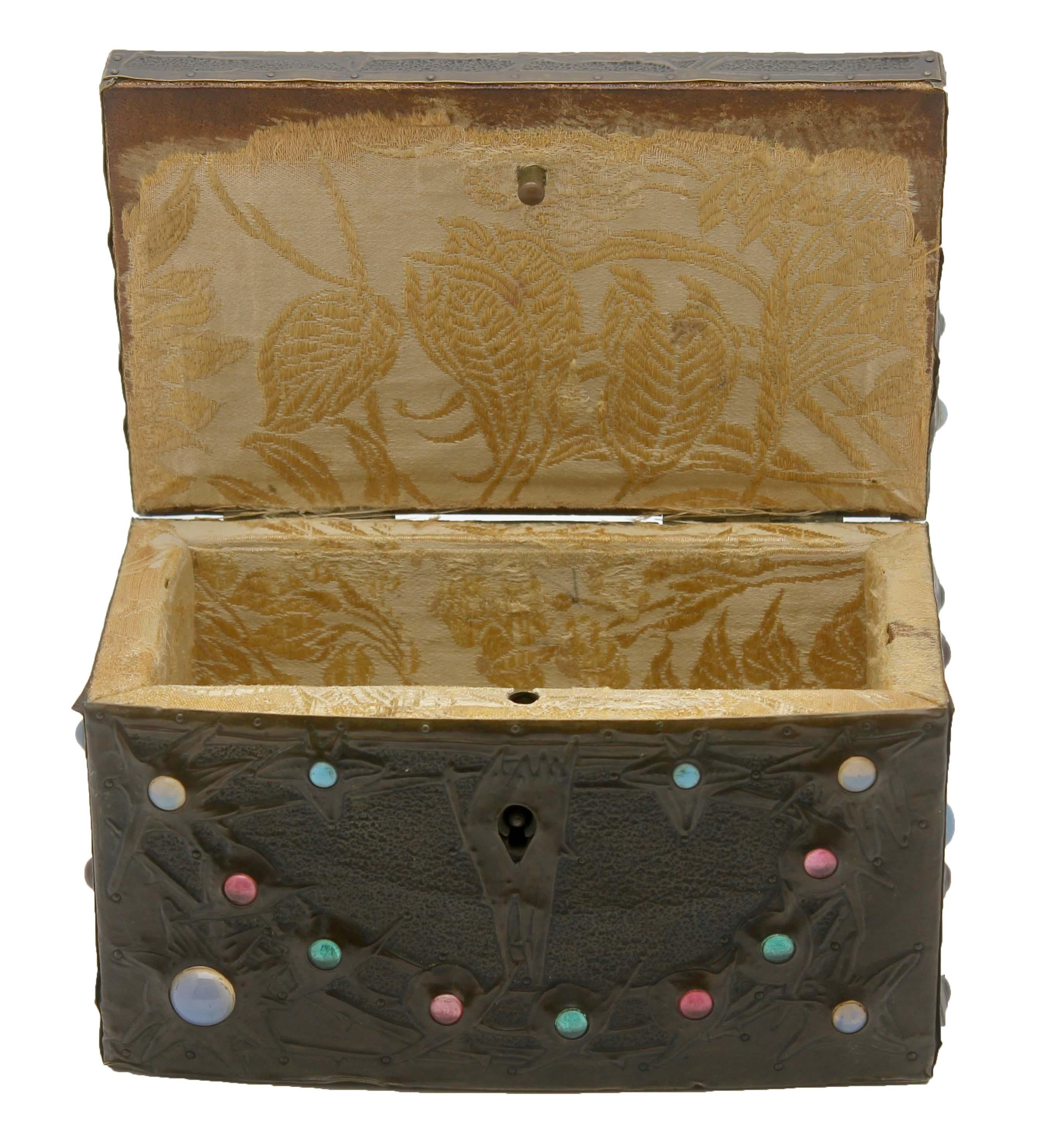 Alfred-Louis-Achille Daguet Art Nouveau Juwel Box, circa 1900s 2